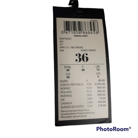 Mexx Pencil Dress Size 6 Black - Picture 5 of 8